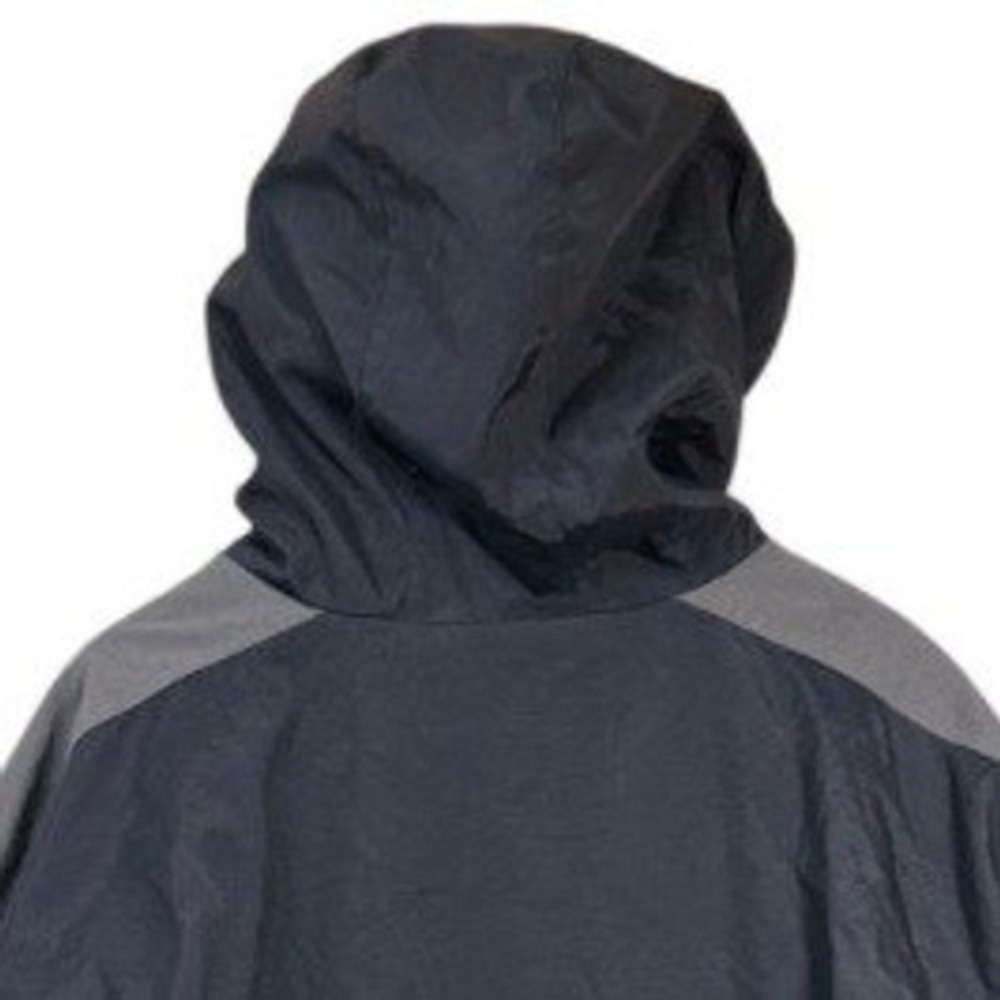 90s Gap Mens Anorak Jacket L Black Fleece Lined Quarter Zip Hooded Gorpcore Vtg - Picture 6 of 7